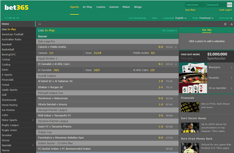 sporting bet 365